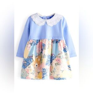 Next UK Baby Girl Collared Pocket Dress Size 18 months